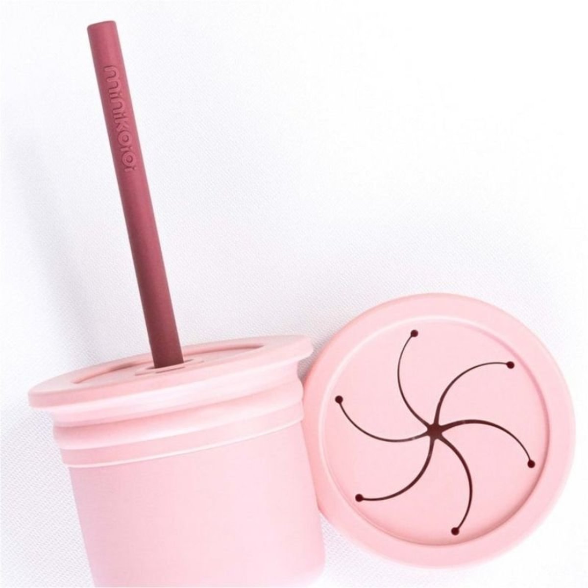 Minikoioi Silicone Sip+Snack - Velvet Rose-Mountain Baby